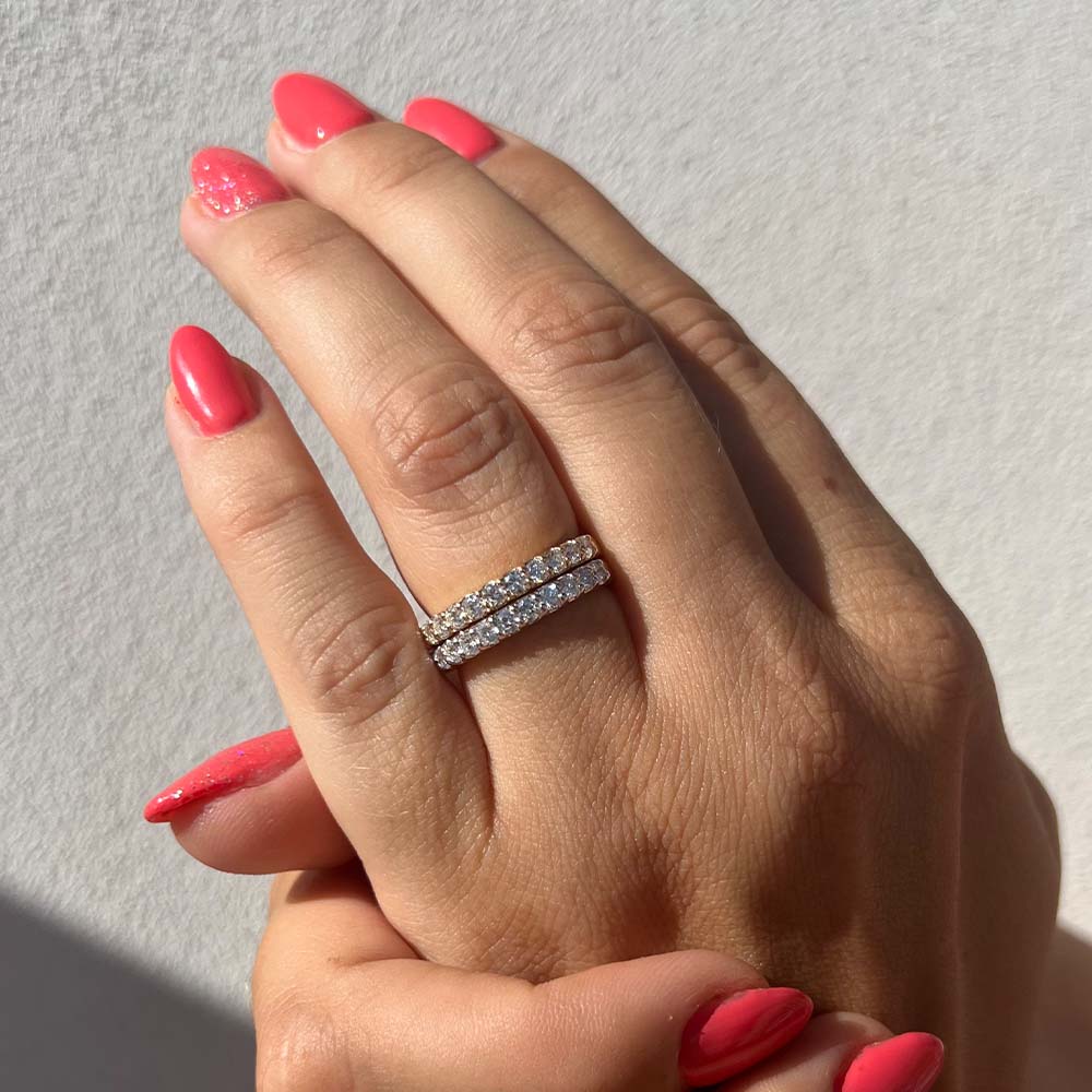 Clear Carats AneLora alliancering i 14 kt hvidguld og 0.50 ct. diamanter 5 Clear Carats AneLora alliancering i 14 kt hvidguld og 0.50 ct. diamanter - Billede 5