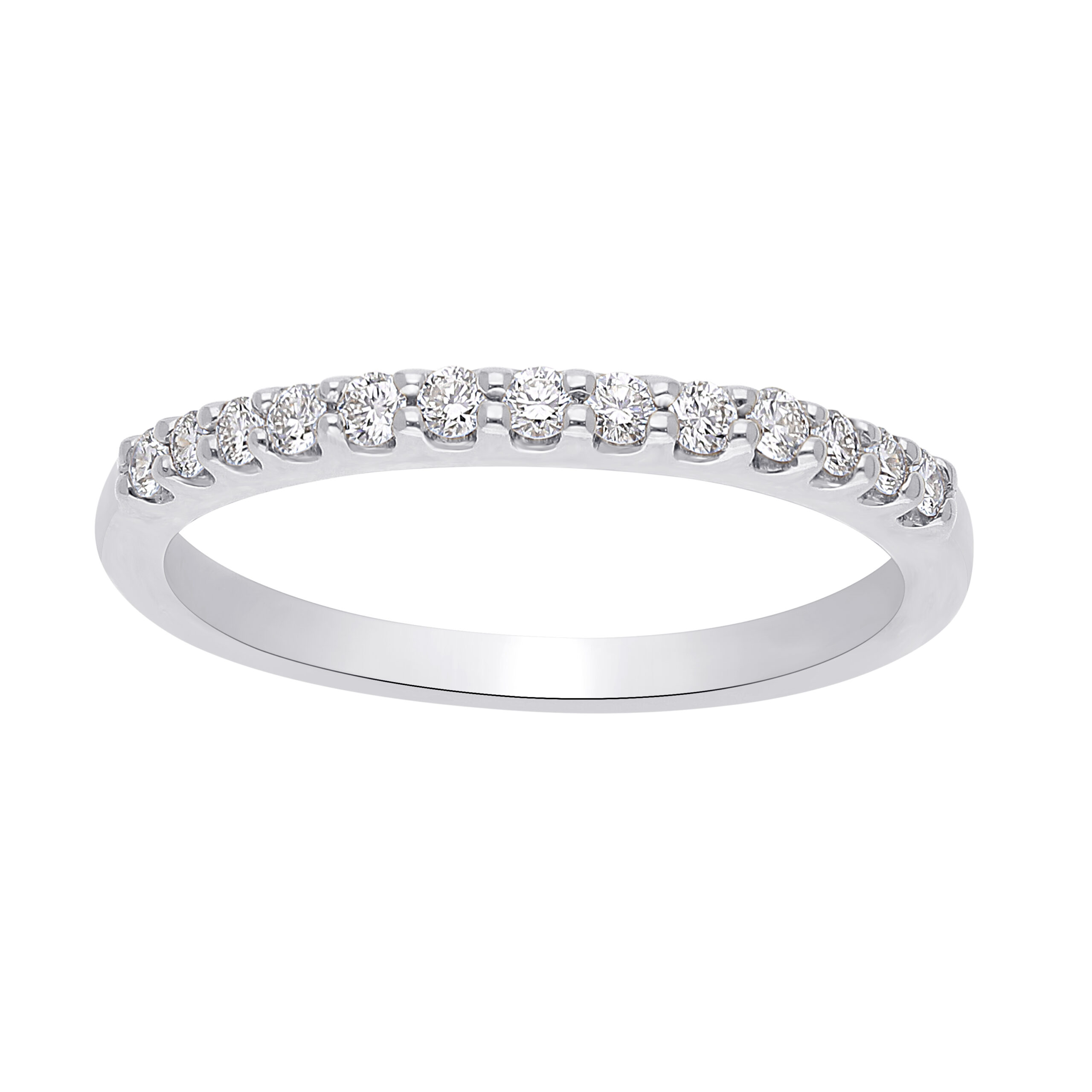 Clear Carats AneLora, alliancering i 14 kt hvidguld og 0.25 ct. diamanter 2 Clear Carats AneLora, alliancering i 14 kt hvidguld og 0.25 ct. diamanter - Billede 2