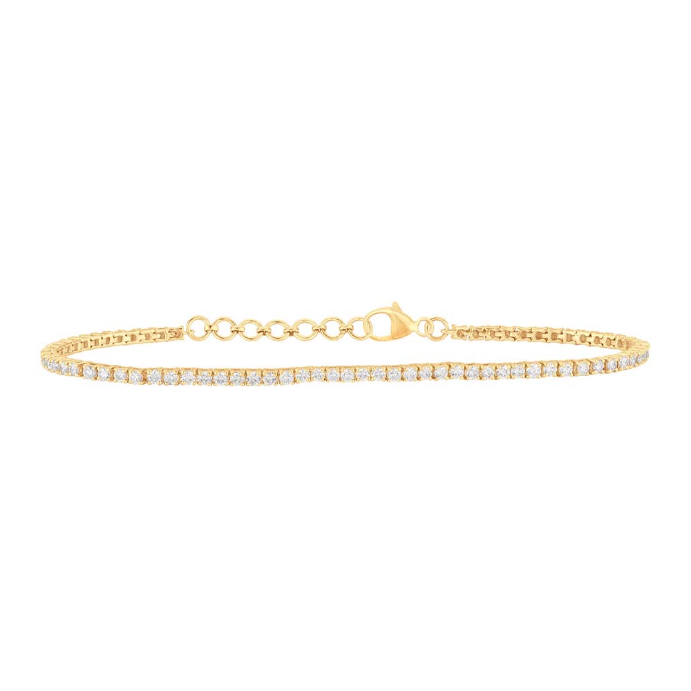 Mytribute diamantarmbånd i 14 kt. guld og 0.95 carat lab-grown diamanter med variabel længde. Mytribute diamantarmbånd i 14 kt. guld og 0.95 carat lab-grown diamanter med variabel længde.
