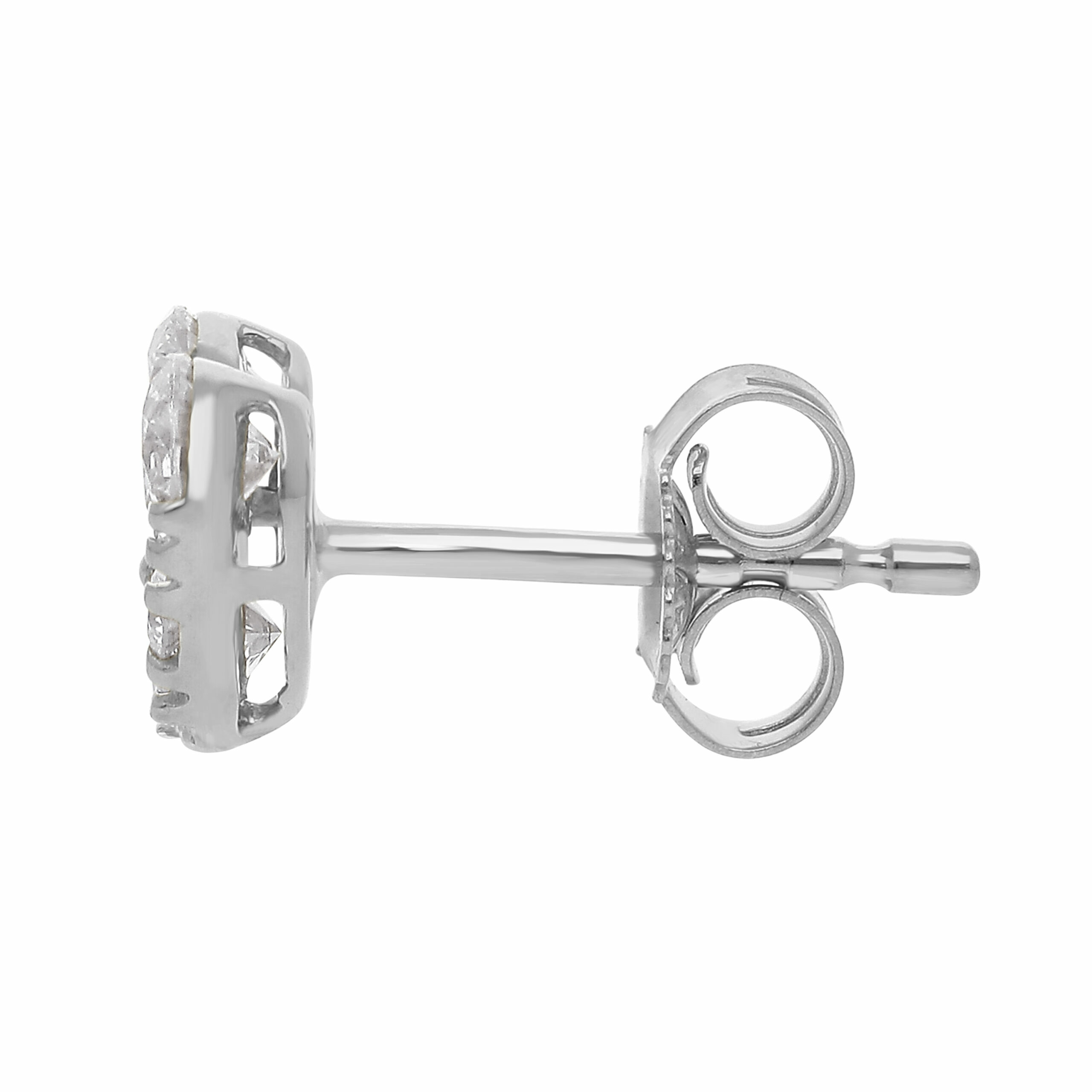 Harmoni hjerte ørestikker i 14 kt. hvidguld og 0.85 ct diamanter 2 Harmoni hjerte ørestikker i 14 kt. hvidguld og 0.85 ct diamanter - Billede 2