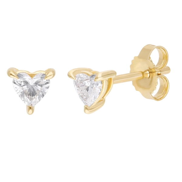 Hjerteøreringe 14 kt. guld