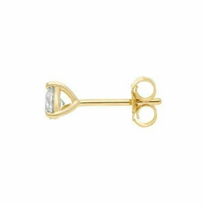Luna solitaireørestikker i 14 kt. guld og 0.30 ct. diamanter - Billede 2