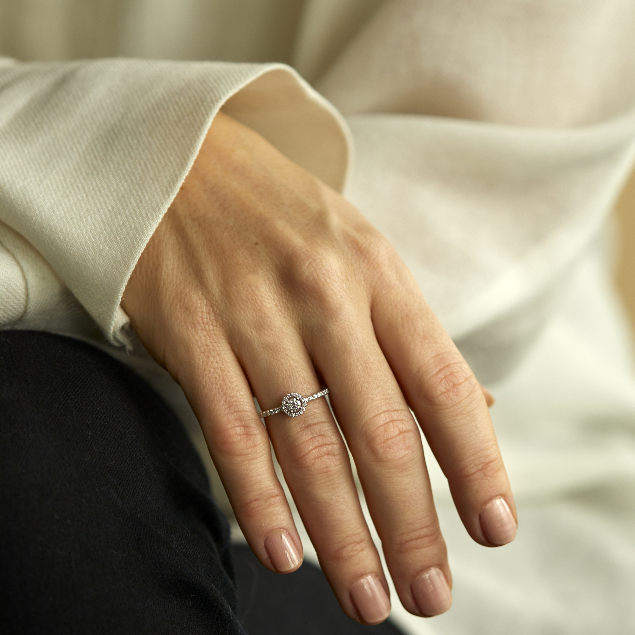 Clear Carats CC diamantring i 14 kt hvidguld og 0.40 ct. diamanter 4 Clear Carats CC diamantring i 14 kt hvidguld og 0.40 ct. diamanter - Billede 4