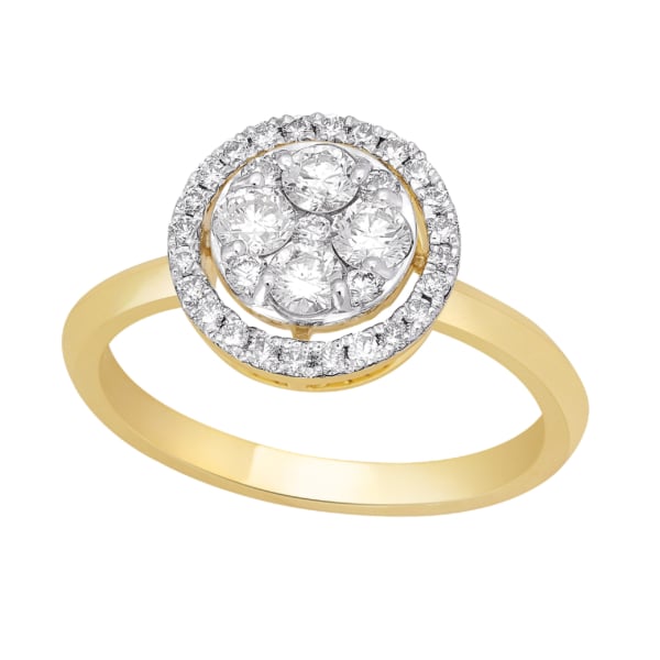 CC rosetring 0.70 ct brillanter