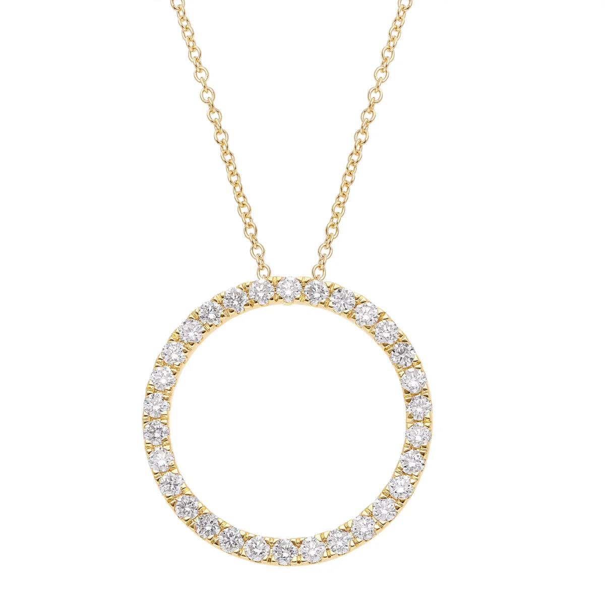 MyHALO diamant vedhæng i 14 kt. guld og 1.0 ct. diamanter