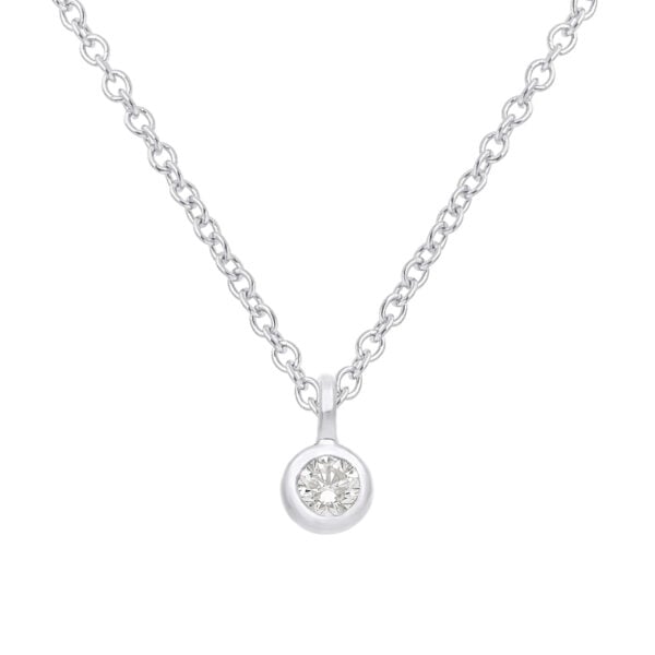 Small dots solitaire vedhæng i 14 kt