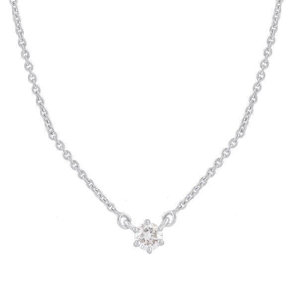 Stjerne svævende diamant vedhæng i 14 kt