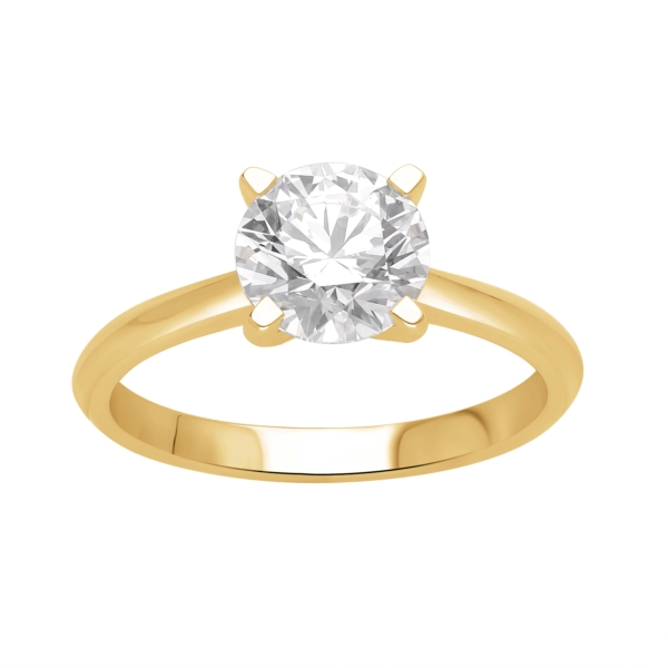 RAW-collection - Solitairering "One of Kind" i 14 kt. guld og 2.0 ct diamant.