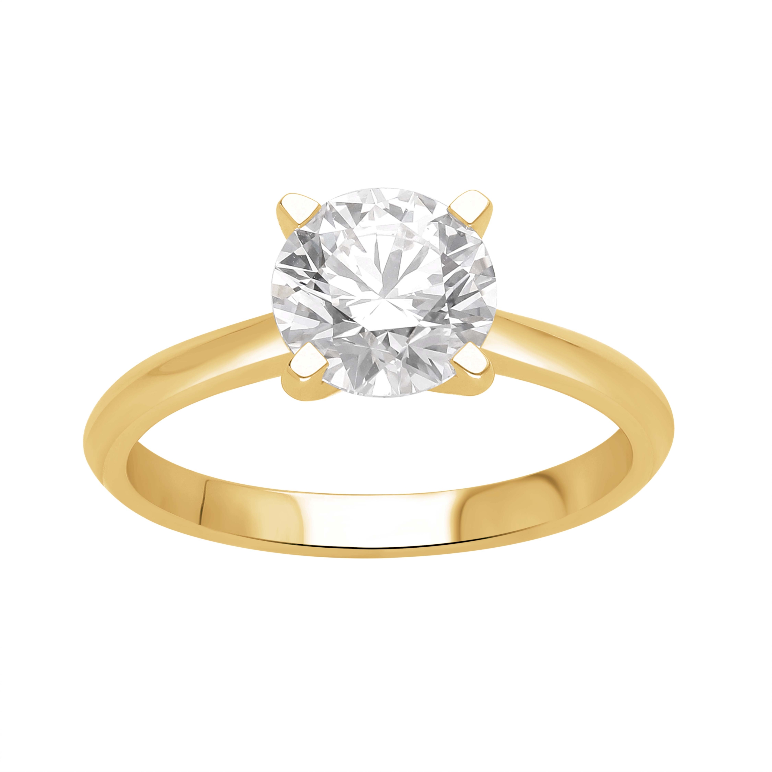 RAW-collection - Solitairering "One of Kind" i 14 kt. guld og 2.0 ct diamant.