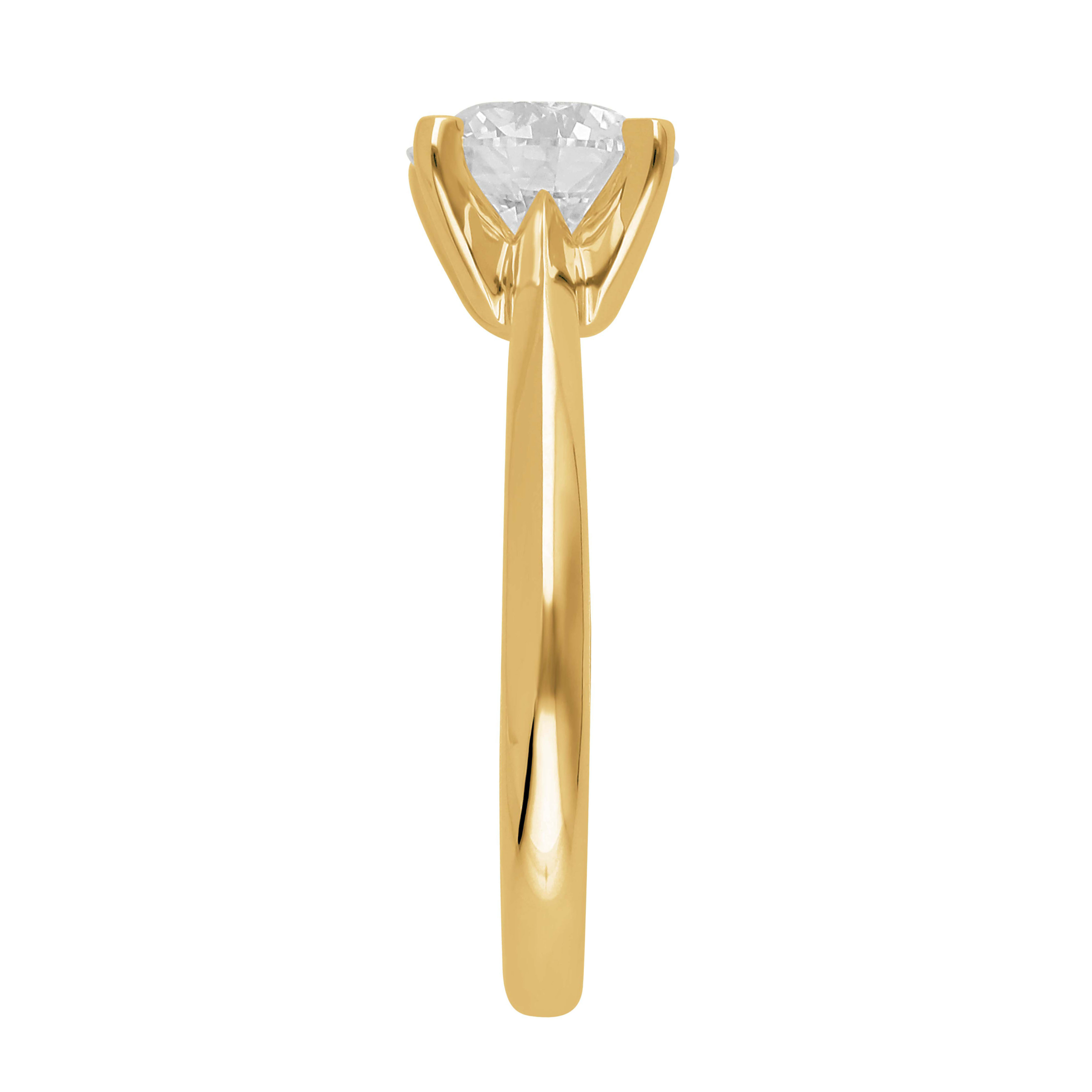 RAW-collection - Solitairering "One of Kind" i 14 kt. guld og 2.0 ct diamant. - Billede 3