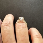 Solitairering i 14 kt. hvidguld og 2.0 ct diamant. - Billede 3