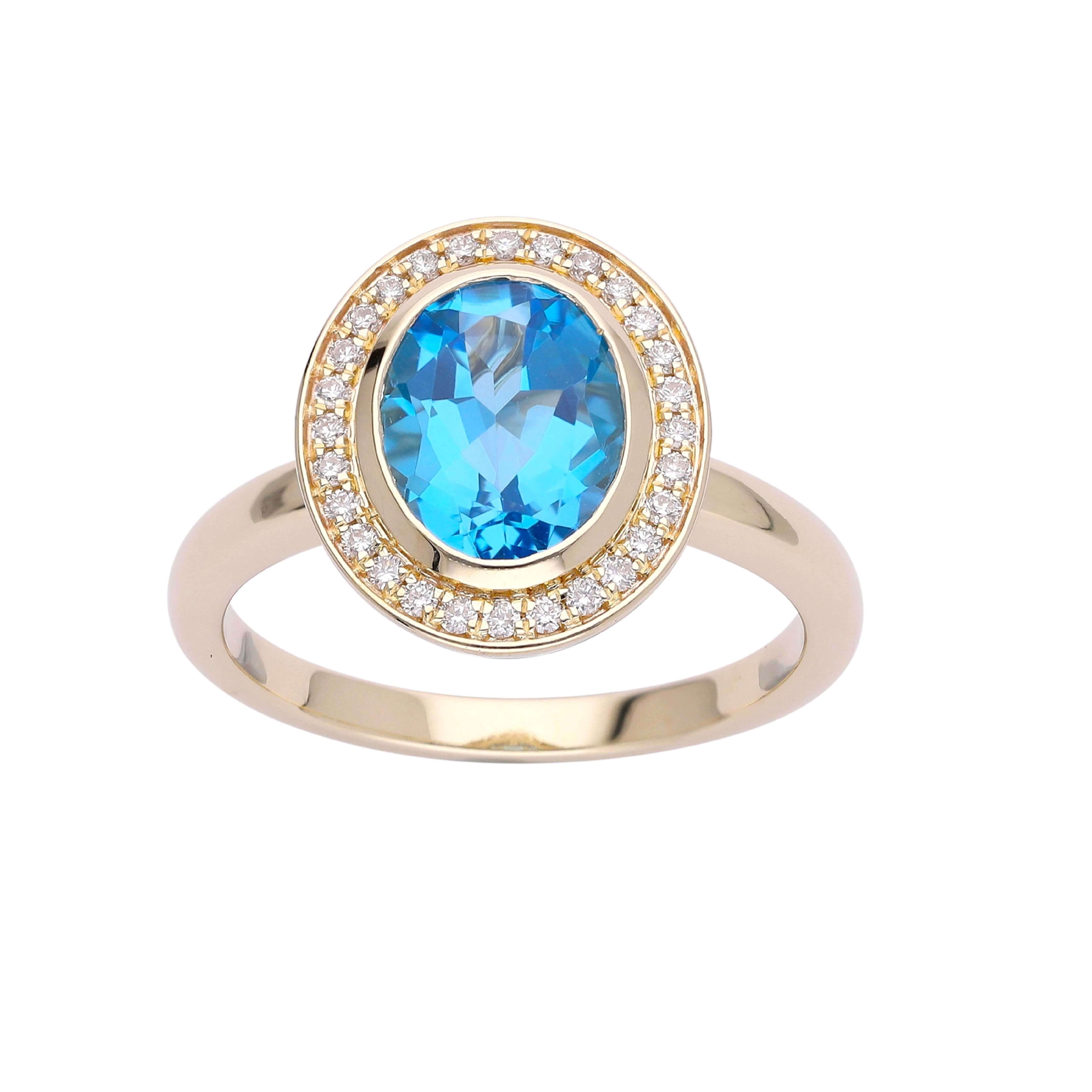 Cocktail ring med Citrin og diamanter i 14 kt. guld eller hvidguld 4 Cocktail ring med Citrin og diamanter i 14 kt. guld eller hvidguld - Billede 4