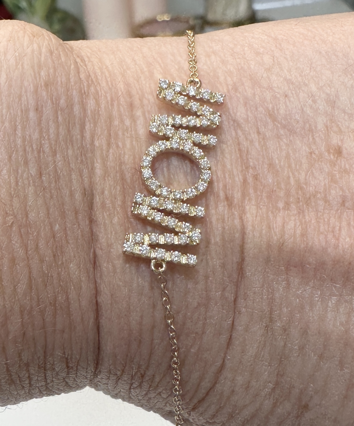 Elegant MOM armlænke fra Me&My serien i 14 kt. guld eller hviguld og diamanter Elegant MOM armlænke fra Me&My serien i 14 kt. guld eller hviguld og diamanter - Billede 4