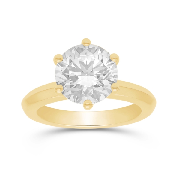 Solitaire ring fra 2.0 ct.
