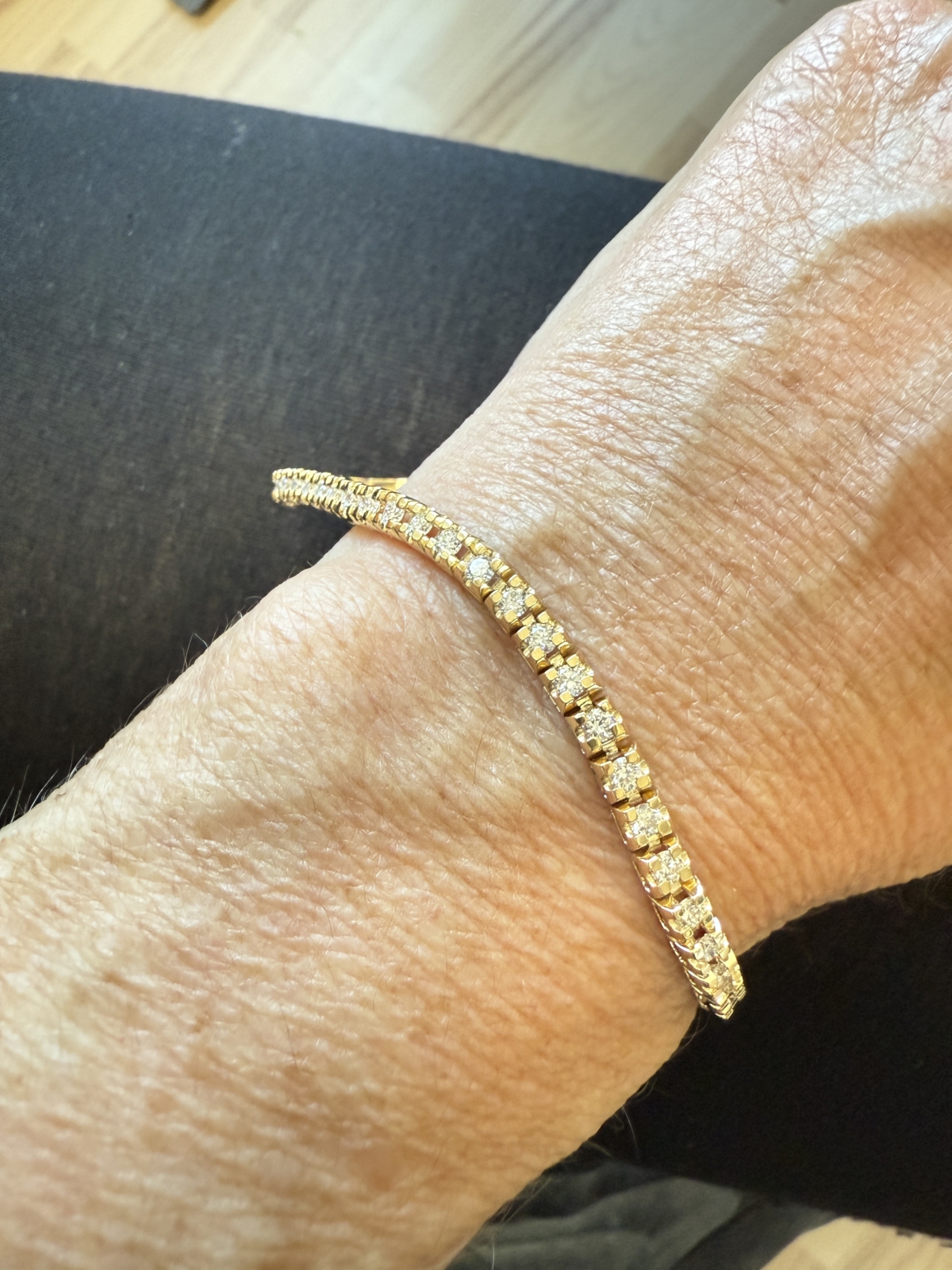 Eksklusiv tennisarmbånd i 14 kt. guld eller hvidguld og 3.0 ct. diamanter - Billede 2