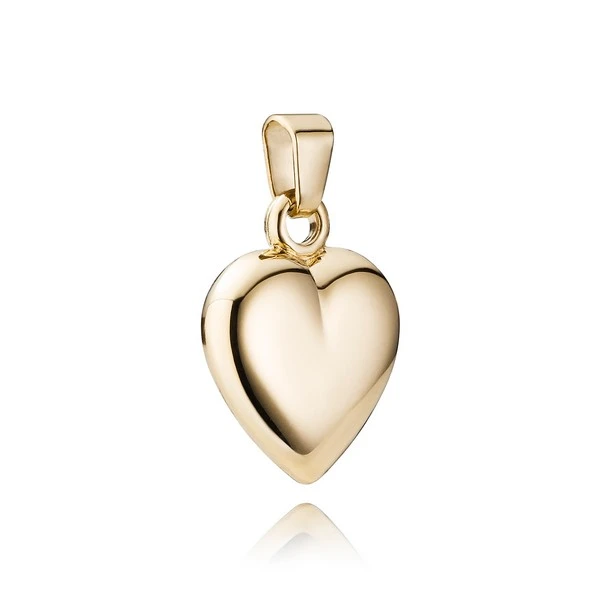 Hjerte vedhæng i 14 kt guld