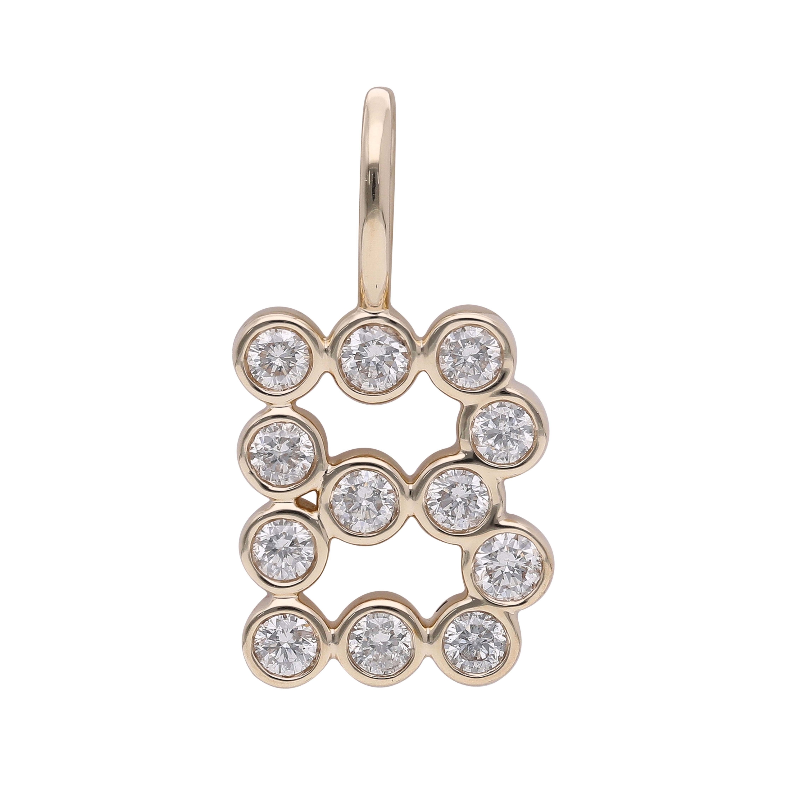 Bogstav vedhæng Alená med lab-grown diamanter 6 Bogstav vedhæng Alená med lab-grown diamanter - Billede 6