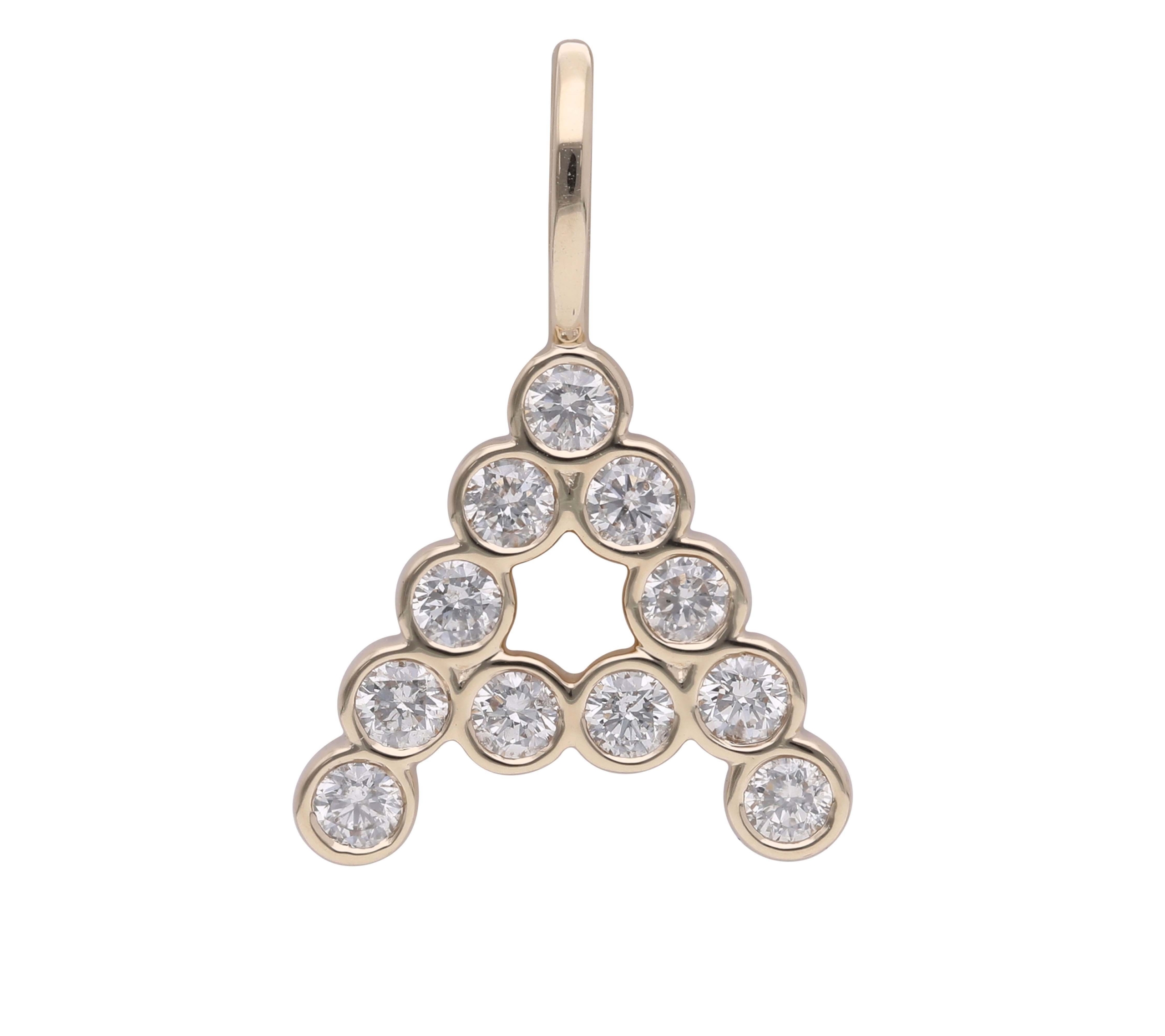 Bogstav vedhæng Alená med lab-grown diamanter 7 Bogstav vedhæng Alená med lab-grown diamanter - Billede 7