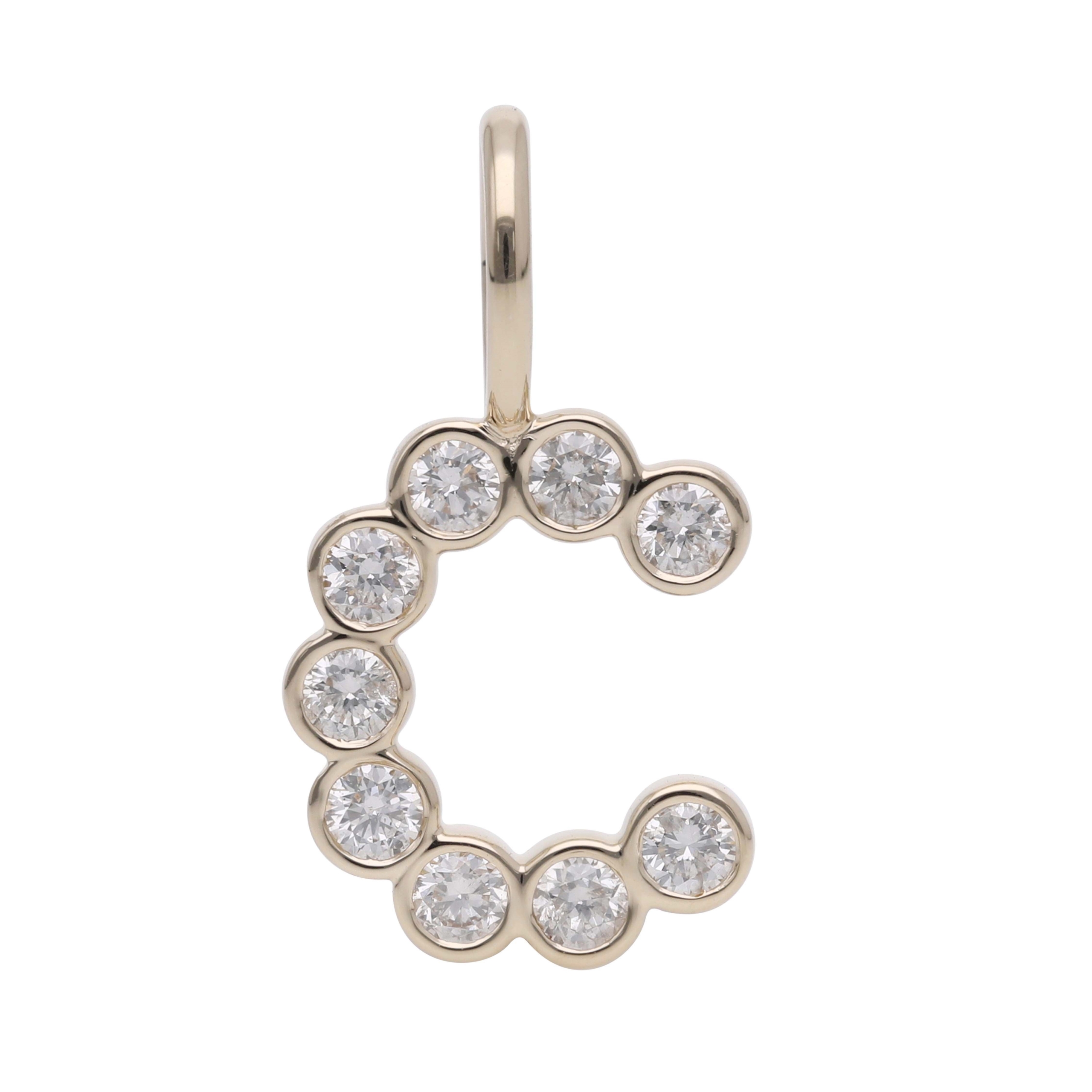 Bogstav vedhæng Alená med lab-grown diamanter 5 Bogstav vedhæng Alená med lab-grown diamanter - Billede 5