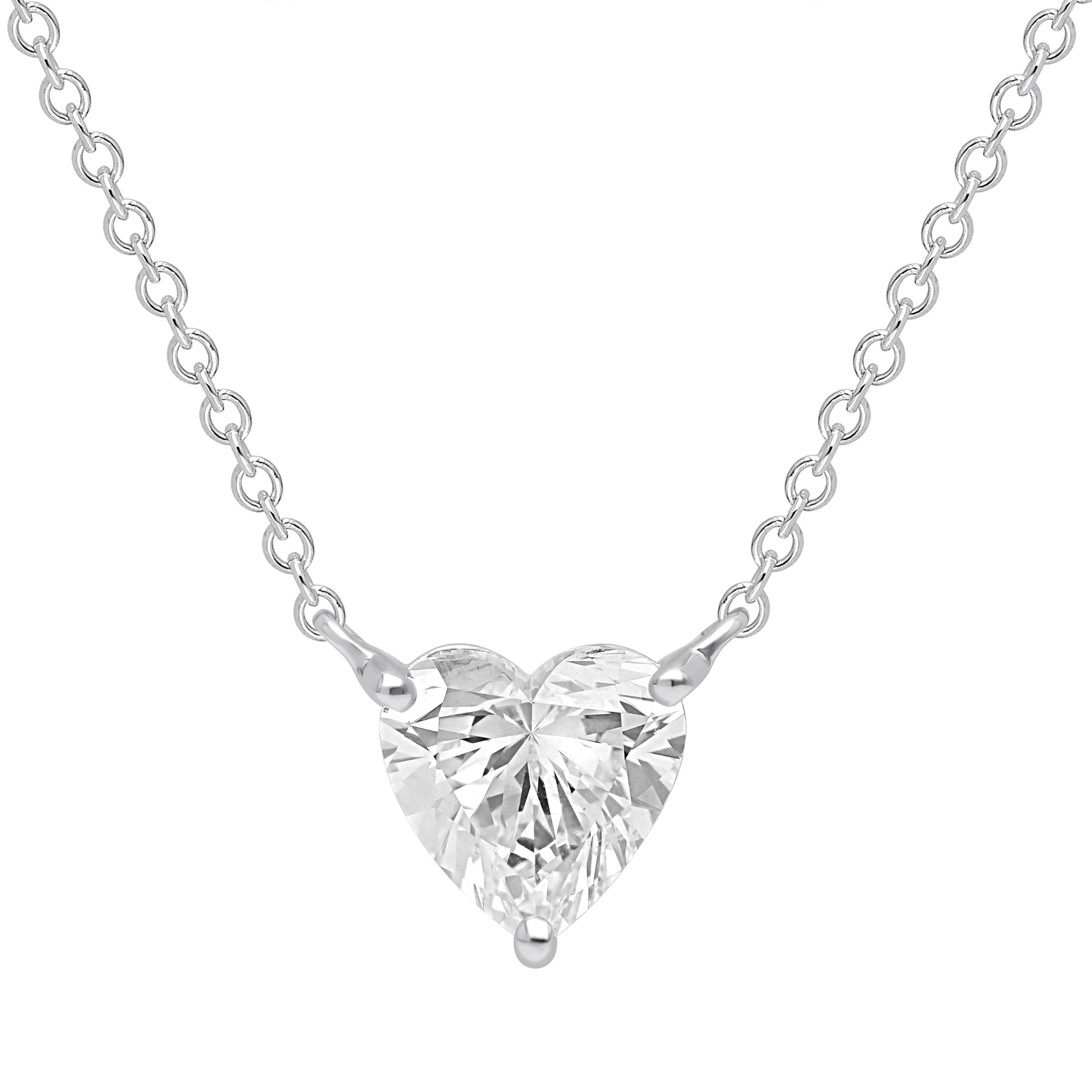 My diamond - diamant vedhæng i massiv 14 kt. hvidguld og lab-grown diamant i 1,0 ct. My duiamond, t. lab-grown diamantdiamant vedhæng med 1,0 c