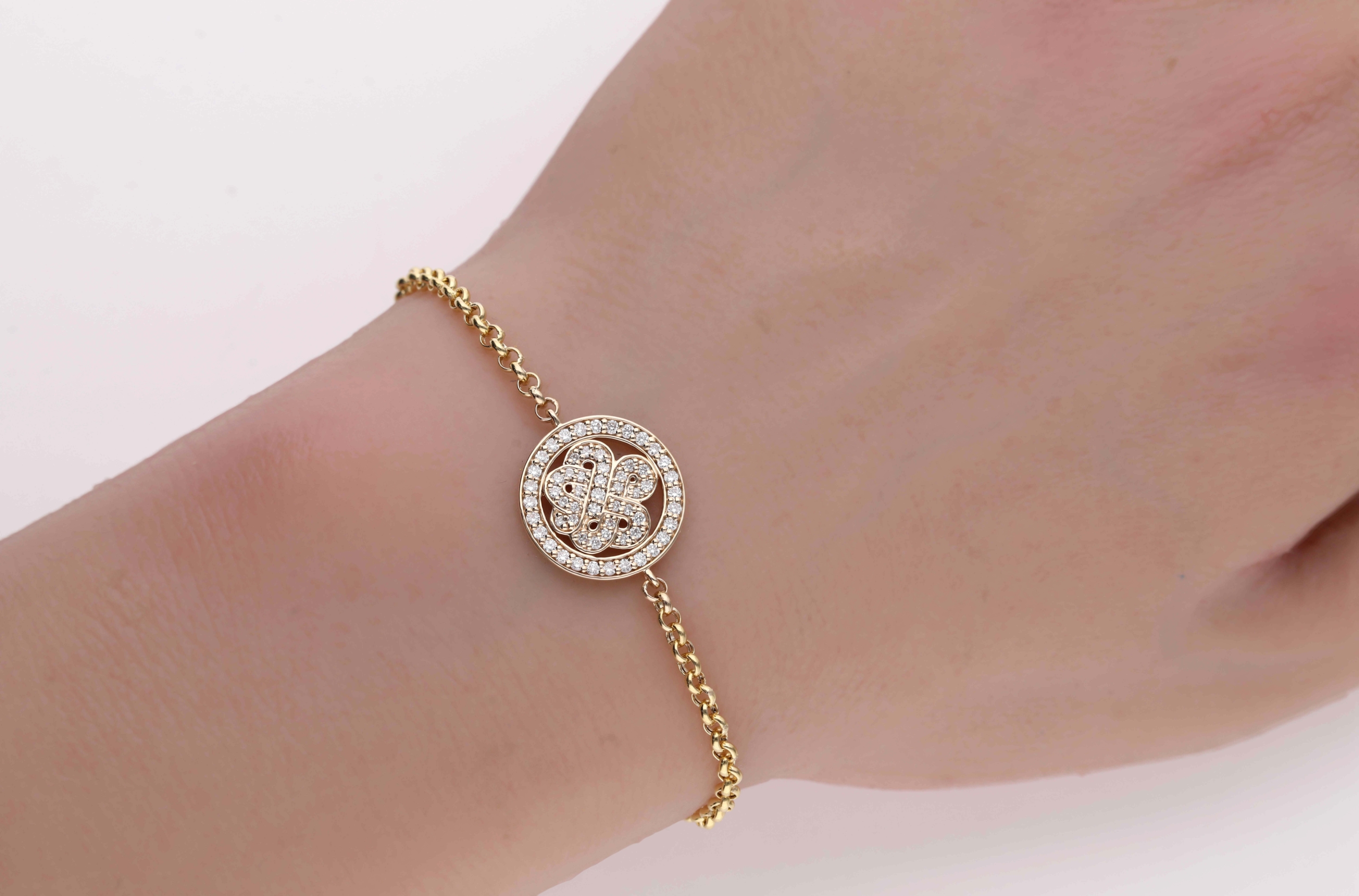 Nyhed - The Knot diamantarmbånd i massivt 14 kt. guld og lab-grown brillanter fra serien *SPIRA - Billede 3