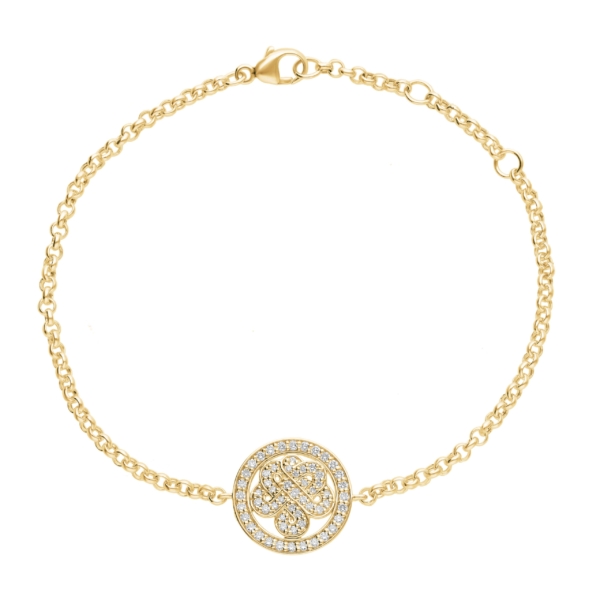 The Knot - Diamant armbånd i 14 kt. guld og lab-grown diamanter fra serien *SPIRA