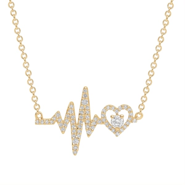 Nyhed - The Breath. Halskæde i 14 kt. guld og lab-grown diamanter fra serien *SPIRA