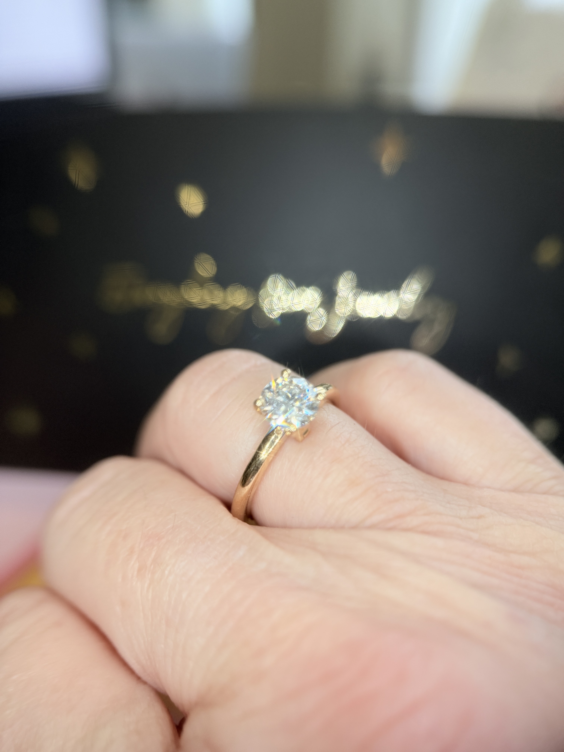 Solitaire ring med 1.0 ct. diamant Solitaire ring med 1.0 ct. diamant - Billede 4