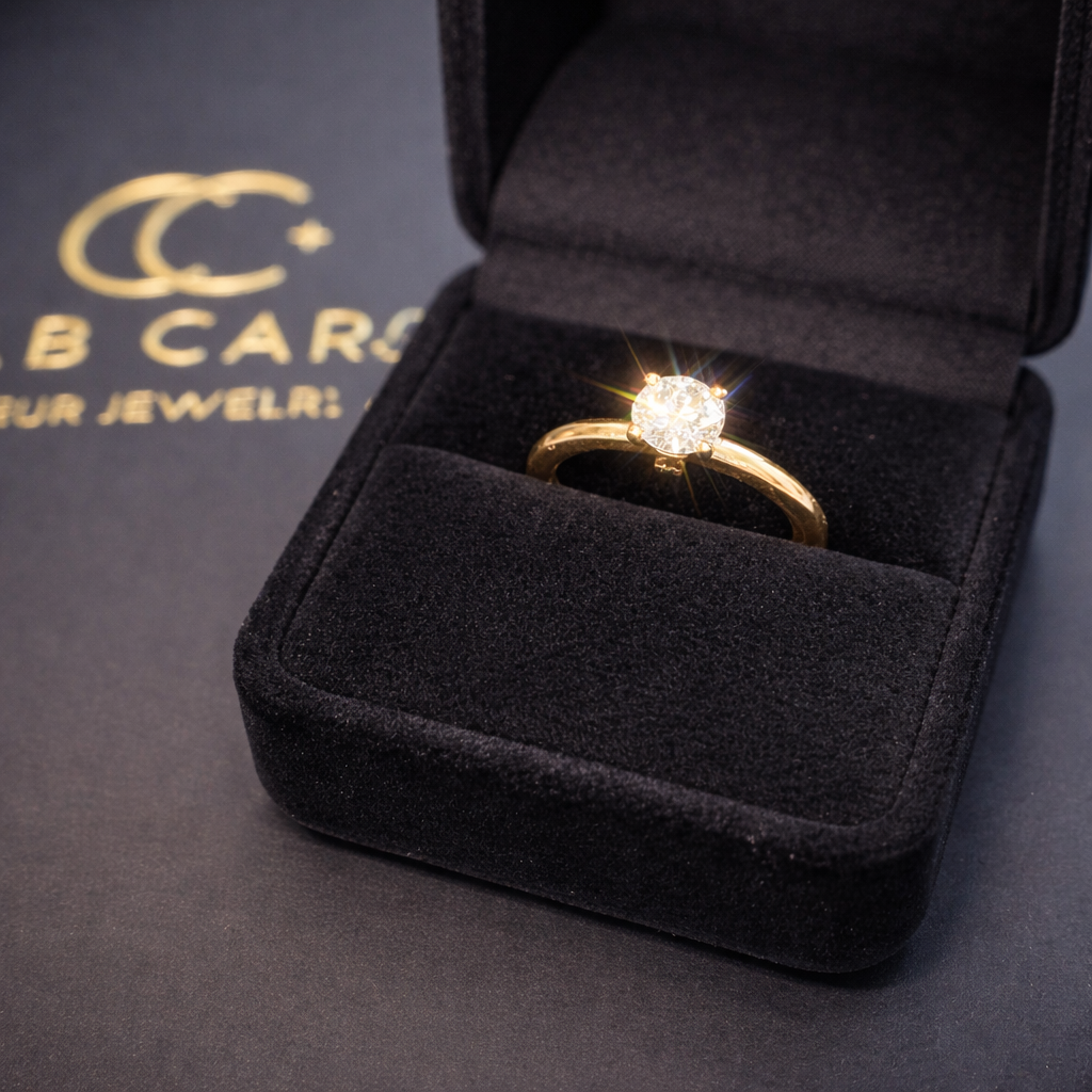 Solitaire ring med 1.0 ct. diamant Solitaire ring med 1.0 ct. diamant - Billede 3