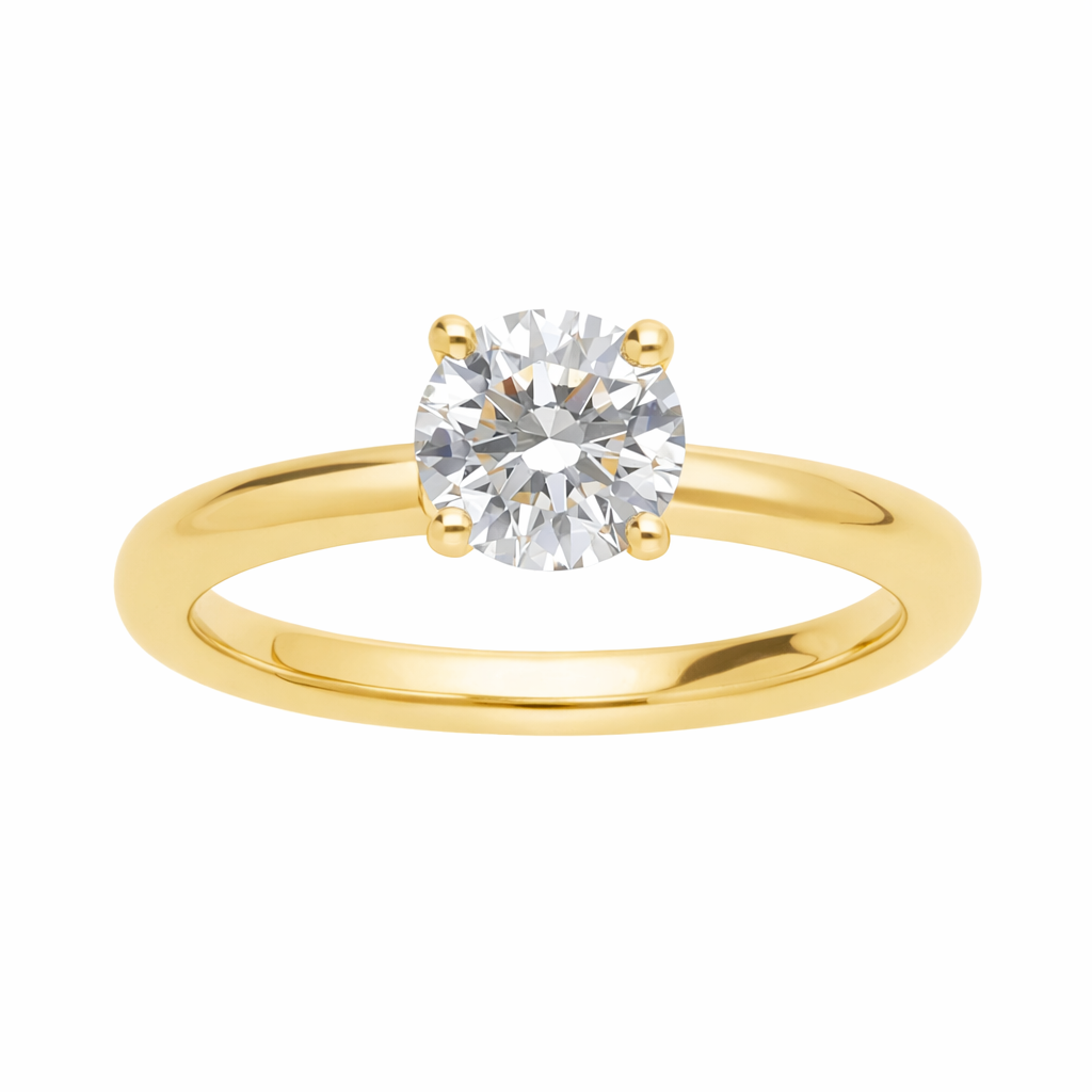 Solitaire ring med 1.0 ct. diamant Forlorlovelsesring med 1.0 ct. lab.grown brillant