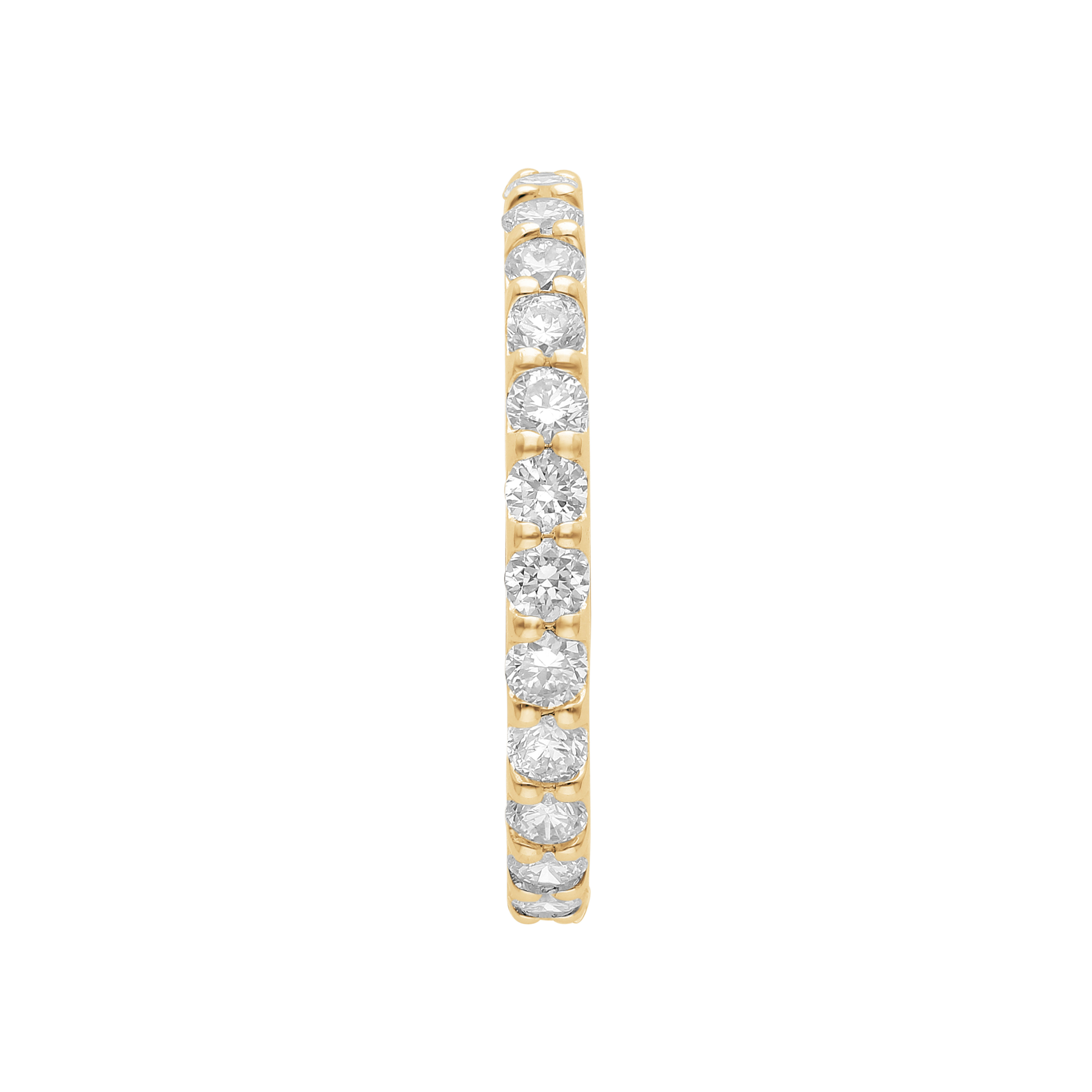 Alliancering, Infinity i massiv 14 kt. guld og 1.3 ct. 3 Alliancering, Eternity Ring i 14 kt.