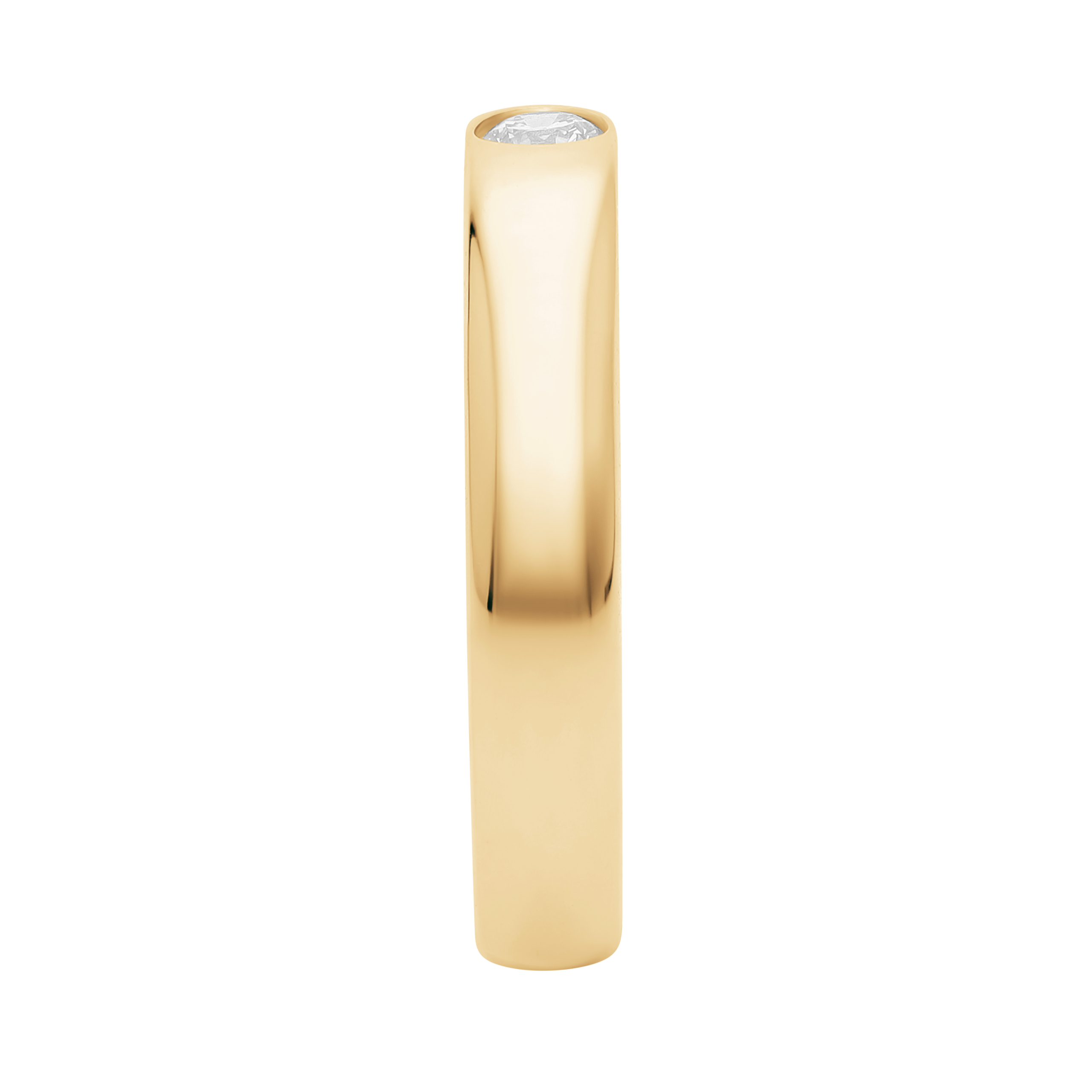 Alliancering i 14 kt. massiv guld og 0,08 ct. lab-grown diamant Alliancering i 14 kt guld og 0,08 ct lab-grown diamant