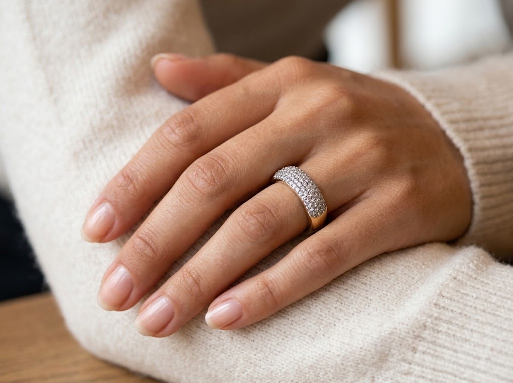 NYHED - Kaia pavé diamantring i 14 kt. guld med 0,7 ct.tw. naturlige diamanter NYHED - Kaia pavé diamantring i 14 kt. guld med 0,7 ct.tw. naturlige diamanter